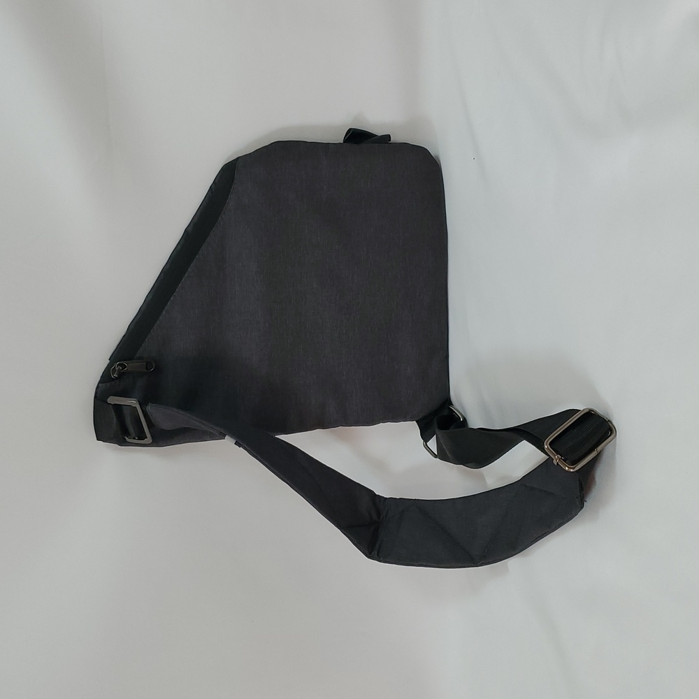 Anti Theft Travel Bag, Crossbody Bag, Unisex ~ Gray - Picture 11 of 16